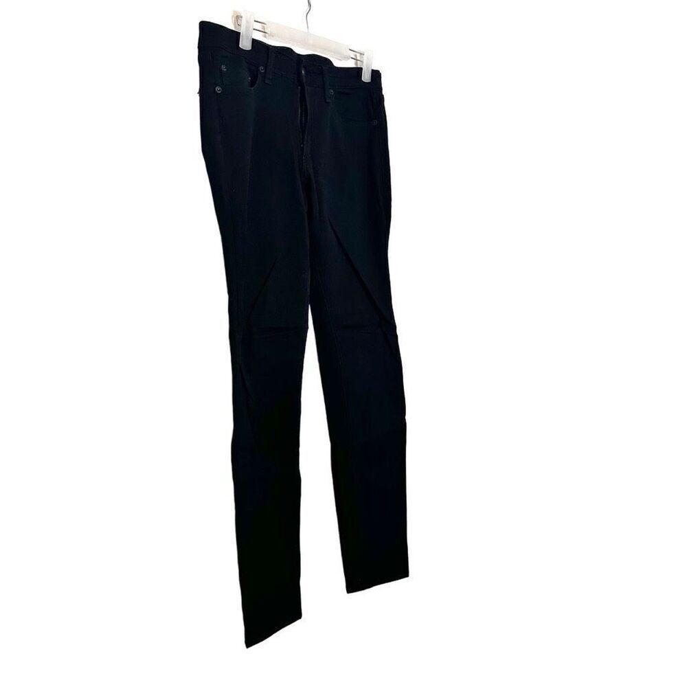 Rag & Bone Low Rise Stretch Skinny Denim Jeans Equestrian Black Size 30